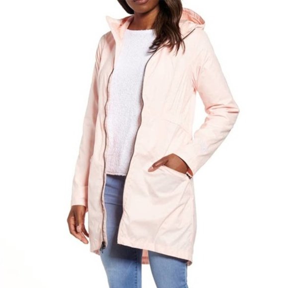 The North Face Jackets & Blazers - NWT The North Face Rissy 2 Full Zip Hooded Water Repellent Rain Coat Pink Salt S